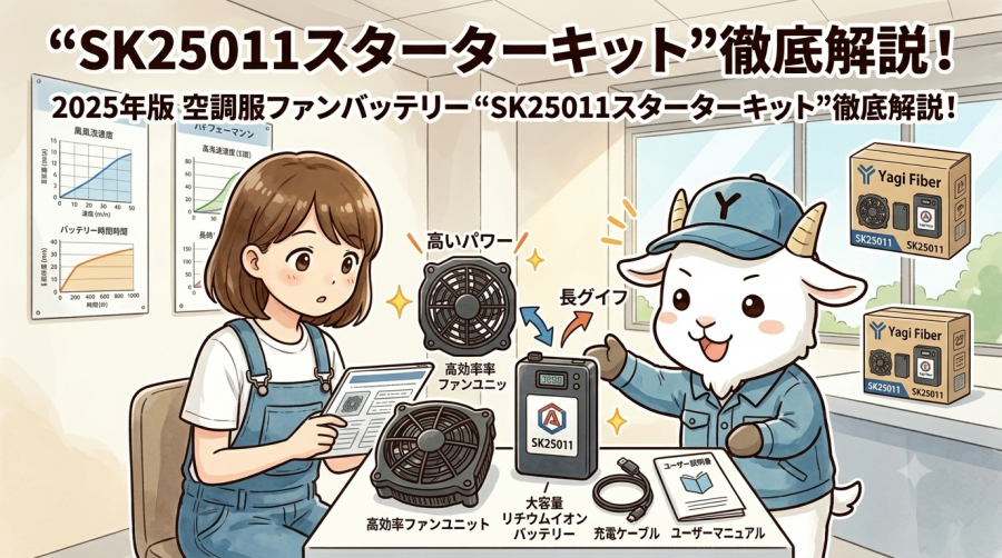 「SK25011スターターキット」徹底解説！ 2025年版 空調服ファンバッテリー「SK25011スターターキット」徹底解説！