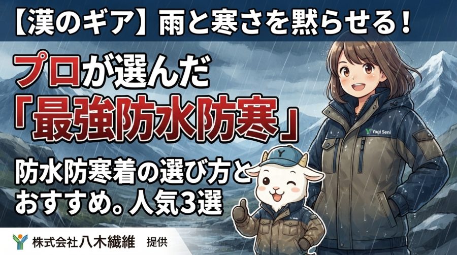 【漢のギア】雨と寒さを黙らせる！プロが選んだ「最強防水防寒」防水防寒着の選び方とおすすめ。人気3選