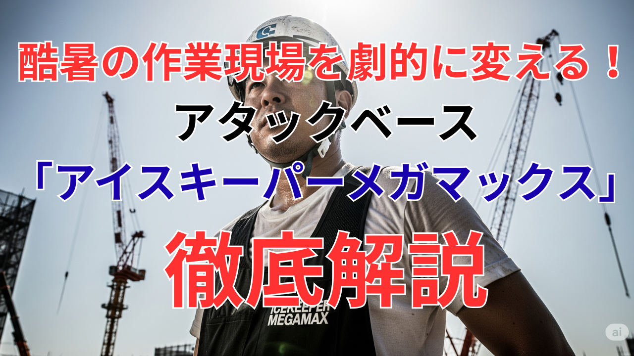 酷暑の作業現場を劇的に変える！アタックベース「アイスキーパーメガマックス」徹底解説