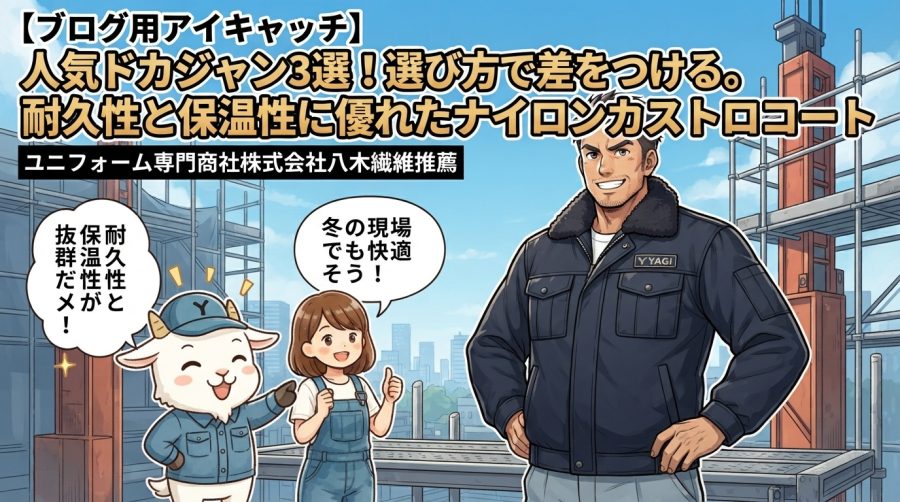 人気ドカジャン3選！選び方で差をつける。耐久性と保温性に優れたナイロンカストロコート