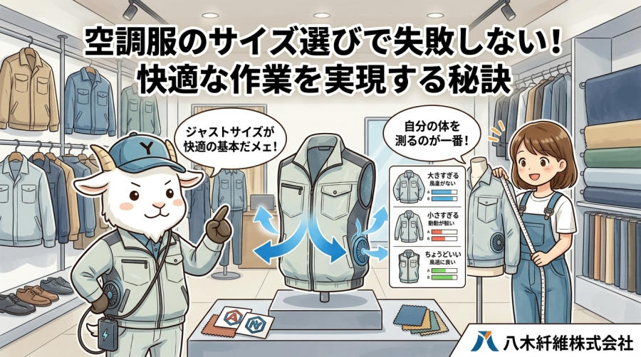 空調服のサイズ選びで失敗しない！快適な作業を実現する秘訣