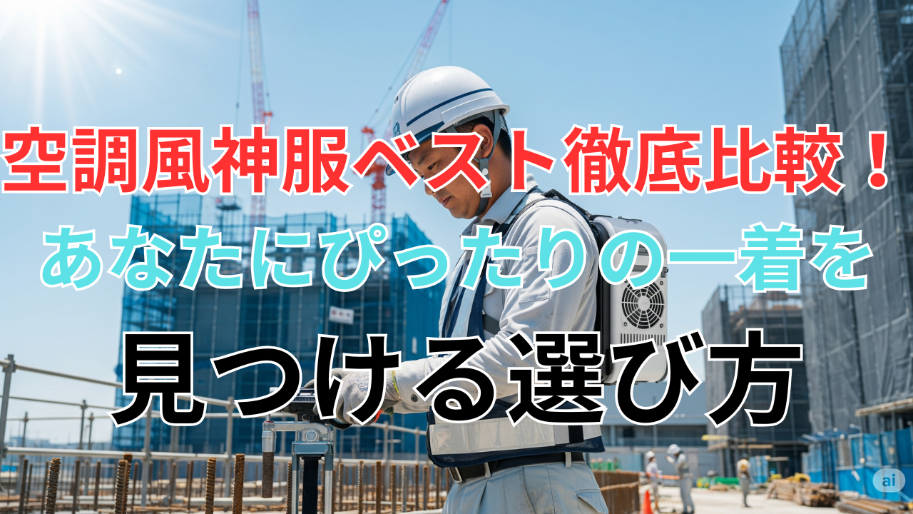 空調風神服ベスト徹底比較！ あなたにぴったりの一着を 見つける選び方