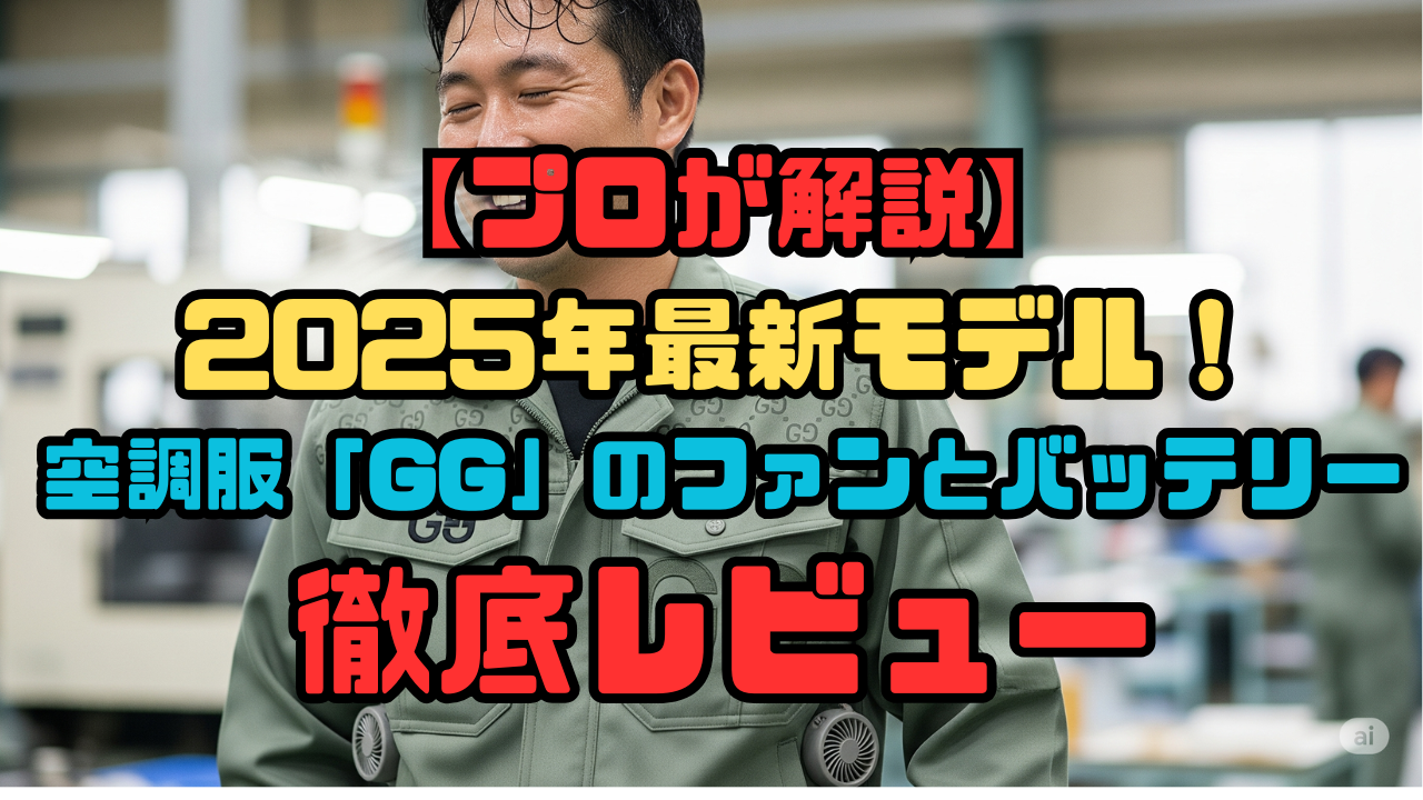 プロが解説】2025年最新モデル！空調服「GG」のファンとバッテリーを 