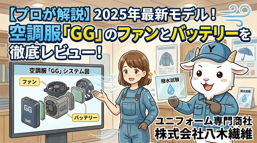 【プロが解説】2025年最新モデル！空調服「GG」のファンとバッテリーを徹底レビュー！