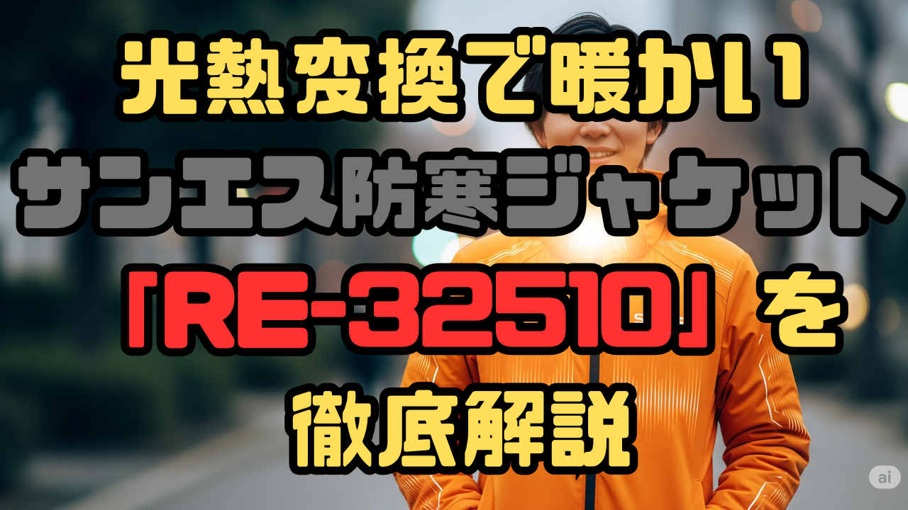 光熱変換で暖かい サンエス防寒ジャケット 「RE-32510」を 徹底解説