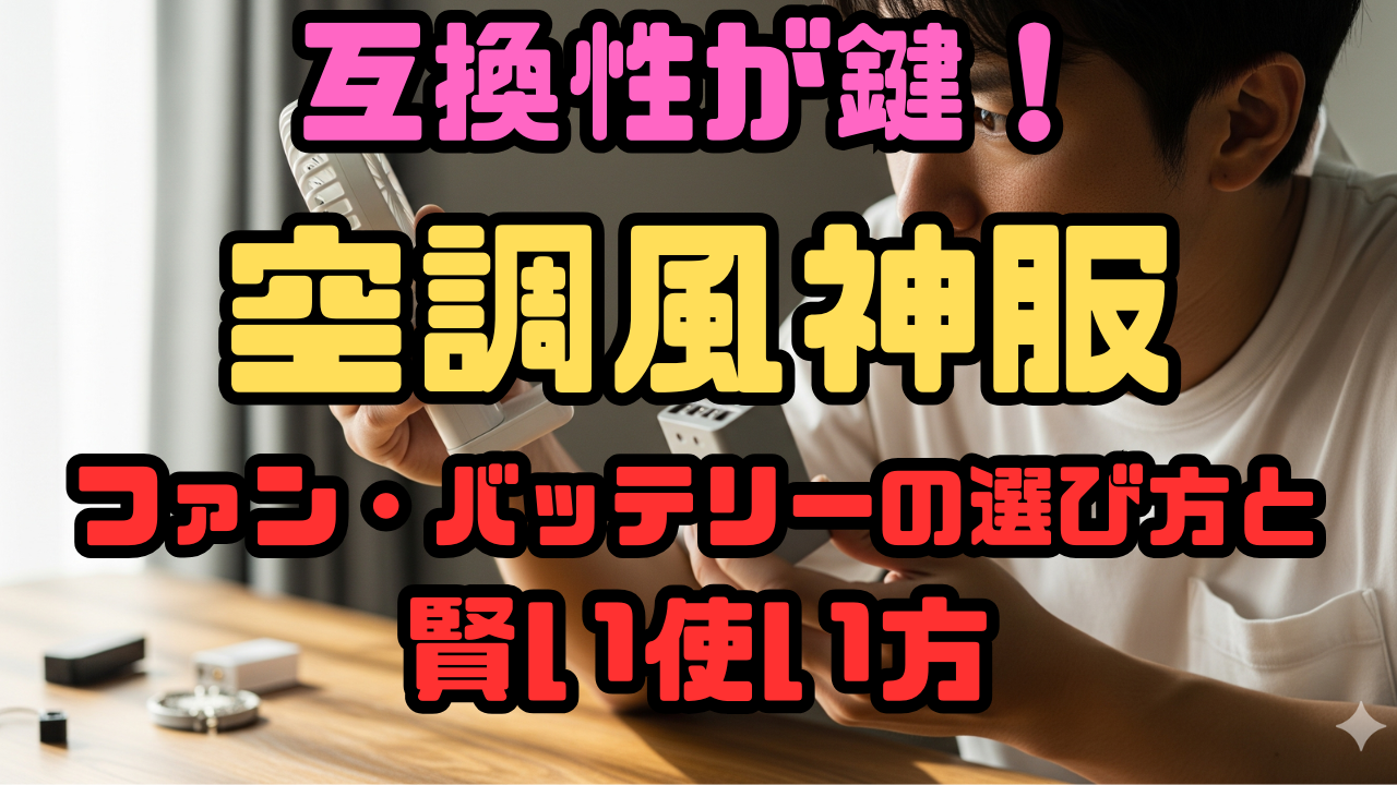 空調風神服のファンとバッテリー互換性