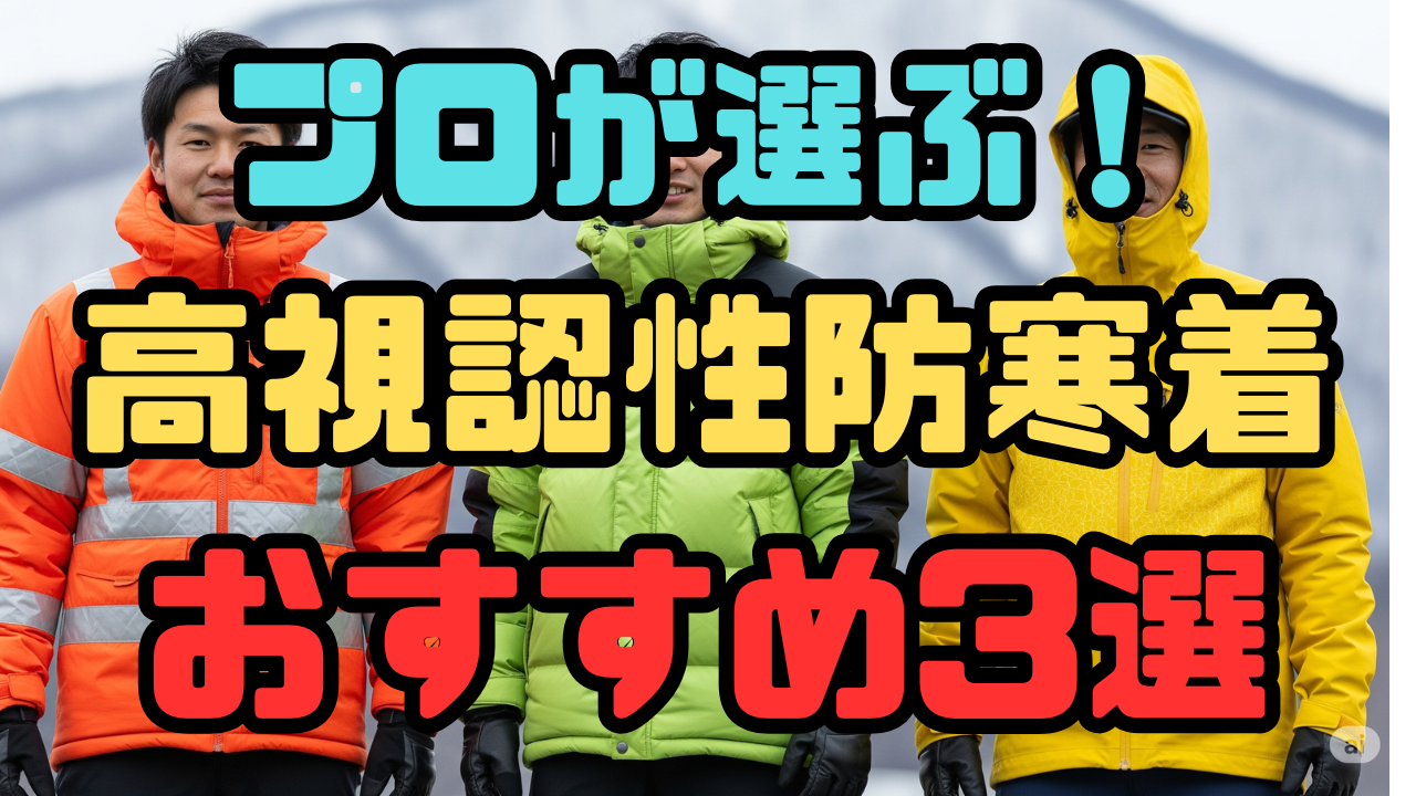 プロが選ぶ！高視認性防寒着おすすめ3選。