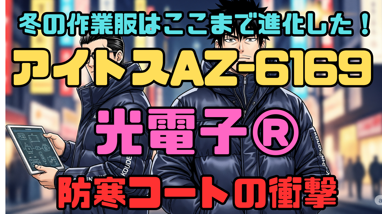 冬の作業服はここまで進化した！アイトスAZ-6169 光電子®防寒コートの衝撃