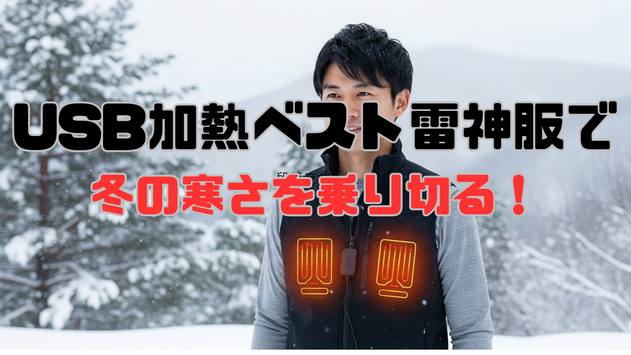 USB加熱ベスト雷神服で冬の寒さを乗り切る！