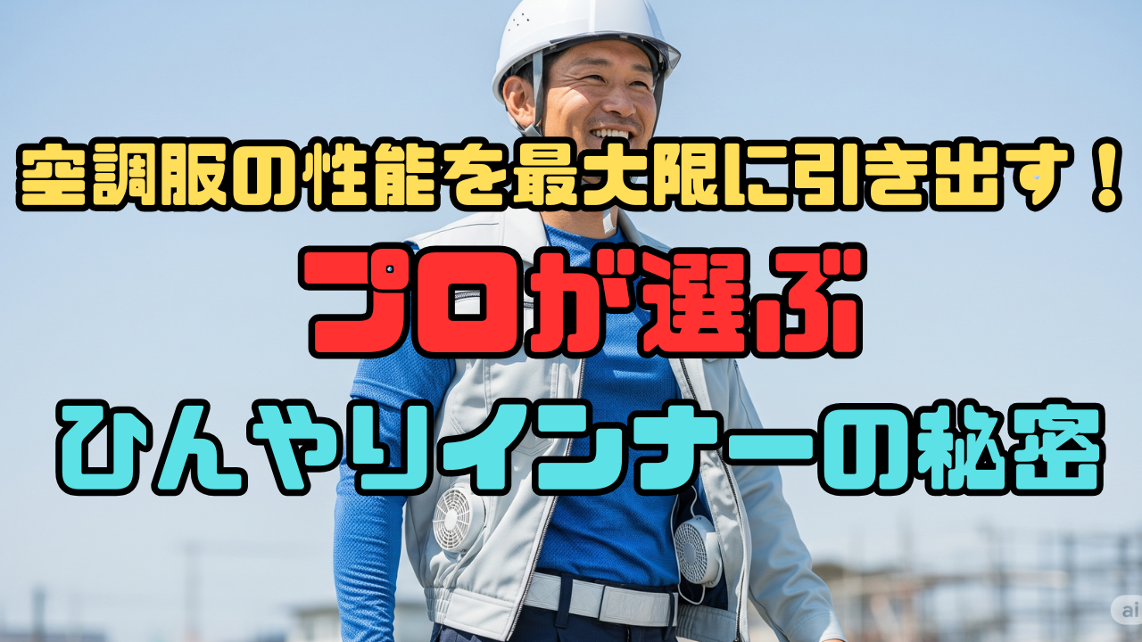 空調服の性能を最大限に引き出す！プロが選ぶひんやりインナーの秘密
