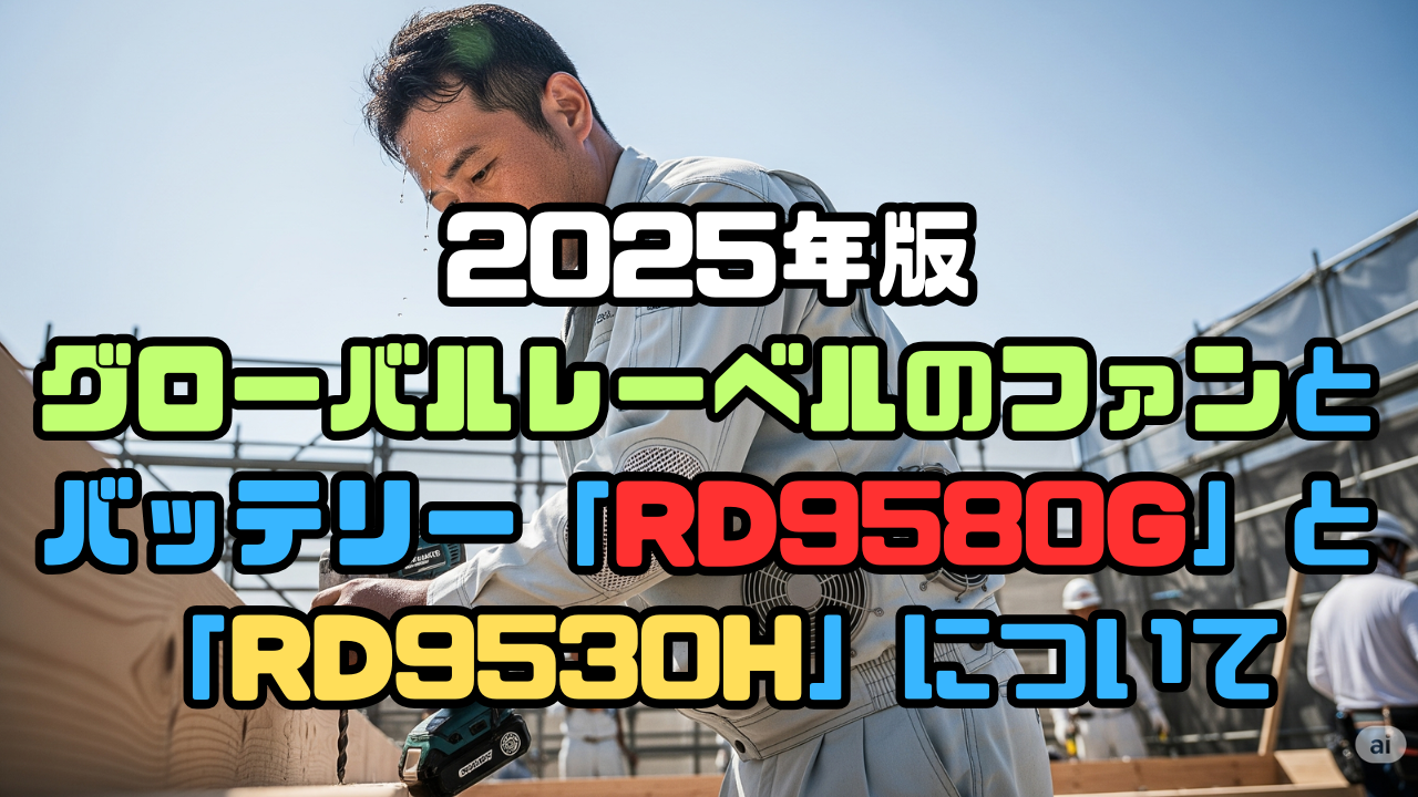 2025年版グローバルレーベルのファンとバッテリー「RD9580G」と「RD9530H」について