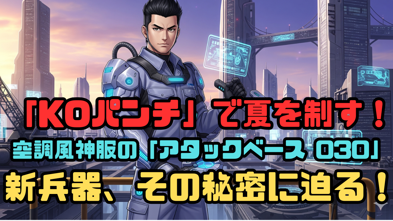 「KOパンチ」で夏を制す！空調風神服の「アタックベース 030」新兵器、その秘密に迫る！