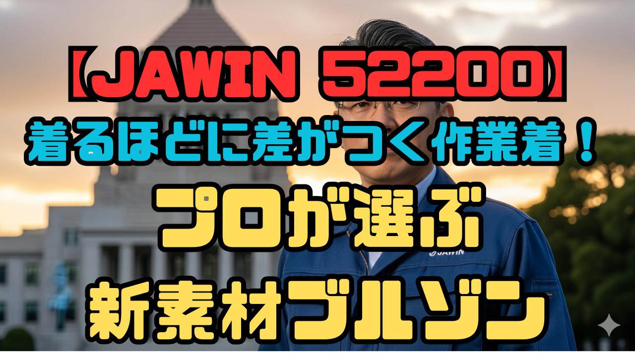【JAWIN 52200】着るほどに差がつく作業着！プロが選ぶ新素材ブルゾン