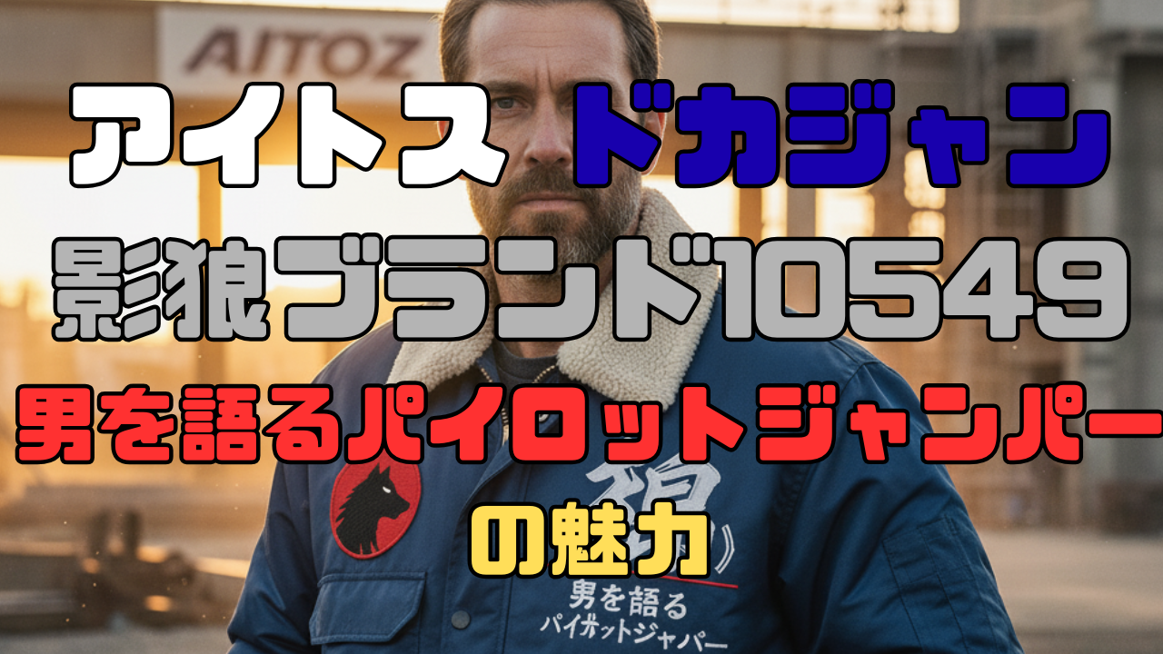 アイトス ドカジャン 影狼ブランド10549：男を語るパイロットジャンパーの魅力