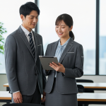 アイトスの最新オフィスユニフォーム！高品質な日本製素材と機能美の融合