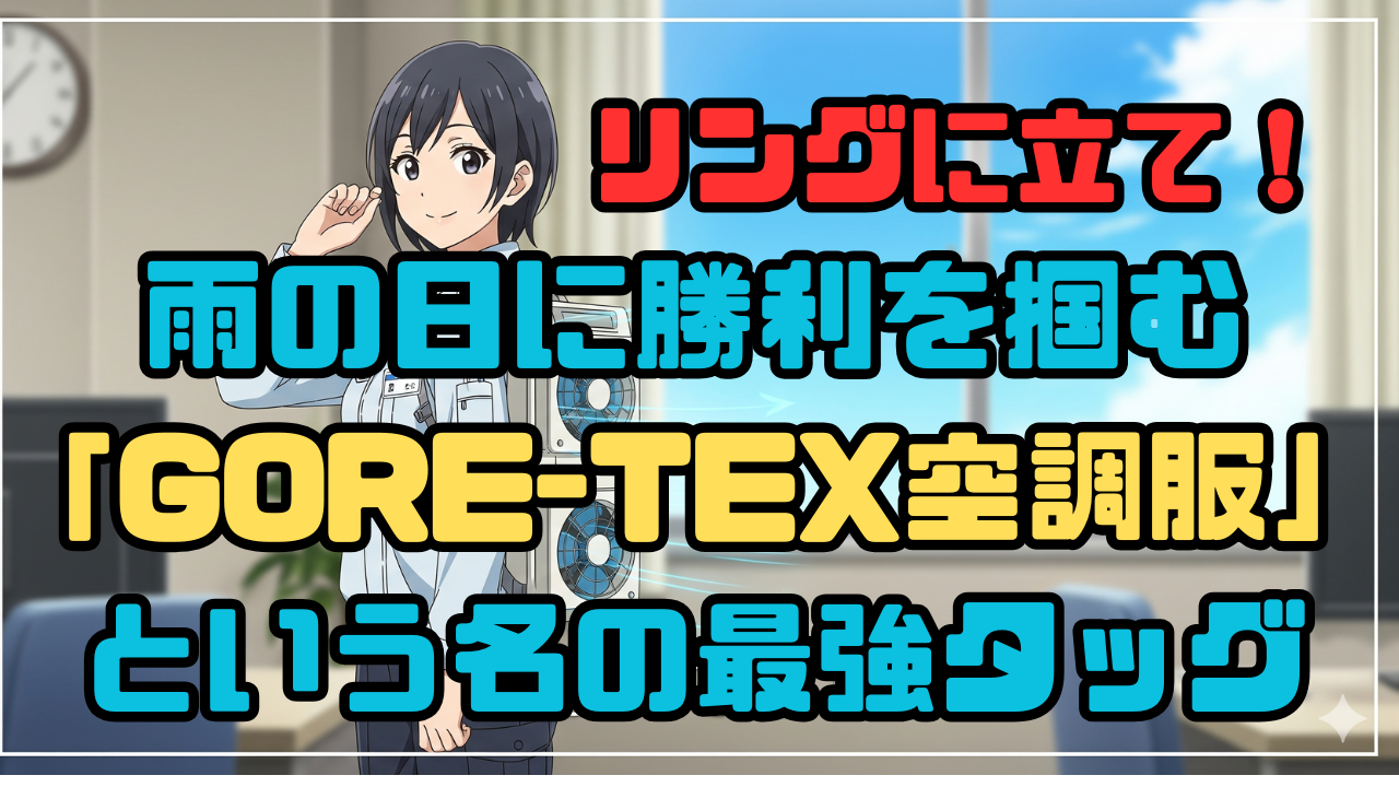 リングに立て！雨の日に勝利を掴む「GORE-TEX空調服」という名の最強タッグ