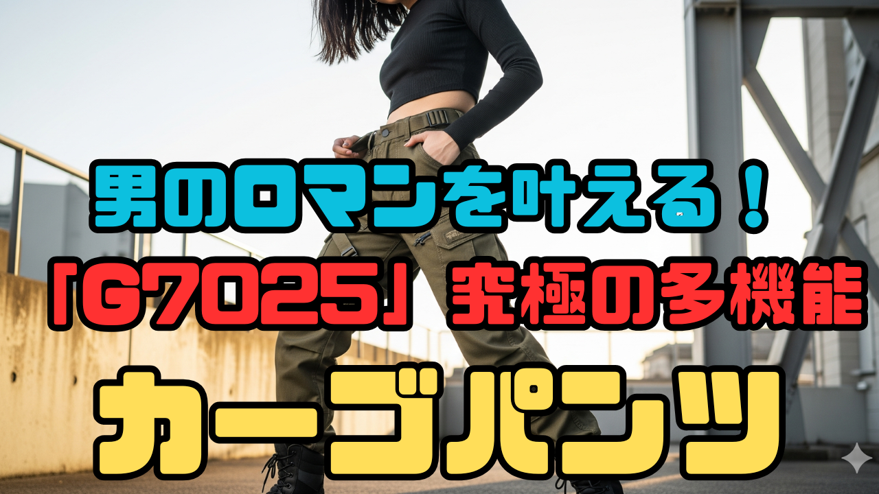 男のロマンを叶える！「G7025」究極の多機能カーゴパンツ