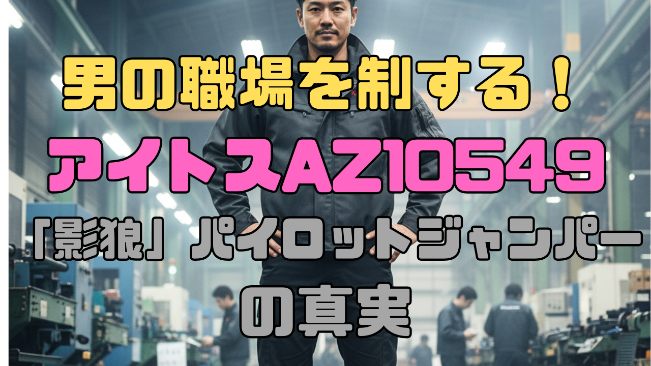 男の職場を制する！アイトスAZ10549「影狼」パイロットジャンパーの真実🔥