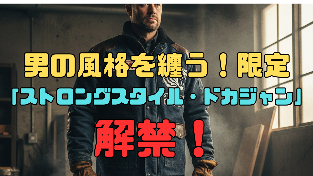 男の風格を纏う！限定「ストロングスタイル・ドカジャン」解禁！