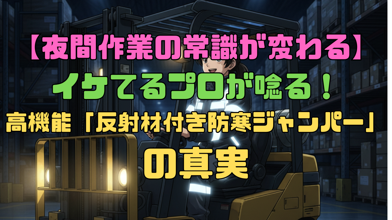 【夜間作業の常識が変わる】イケてるプロが唸る！高機能「反射材付き防寒ジャンパー」の真実