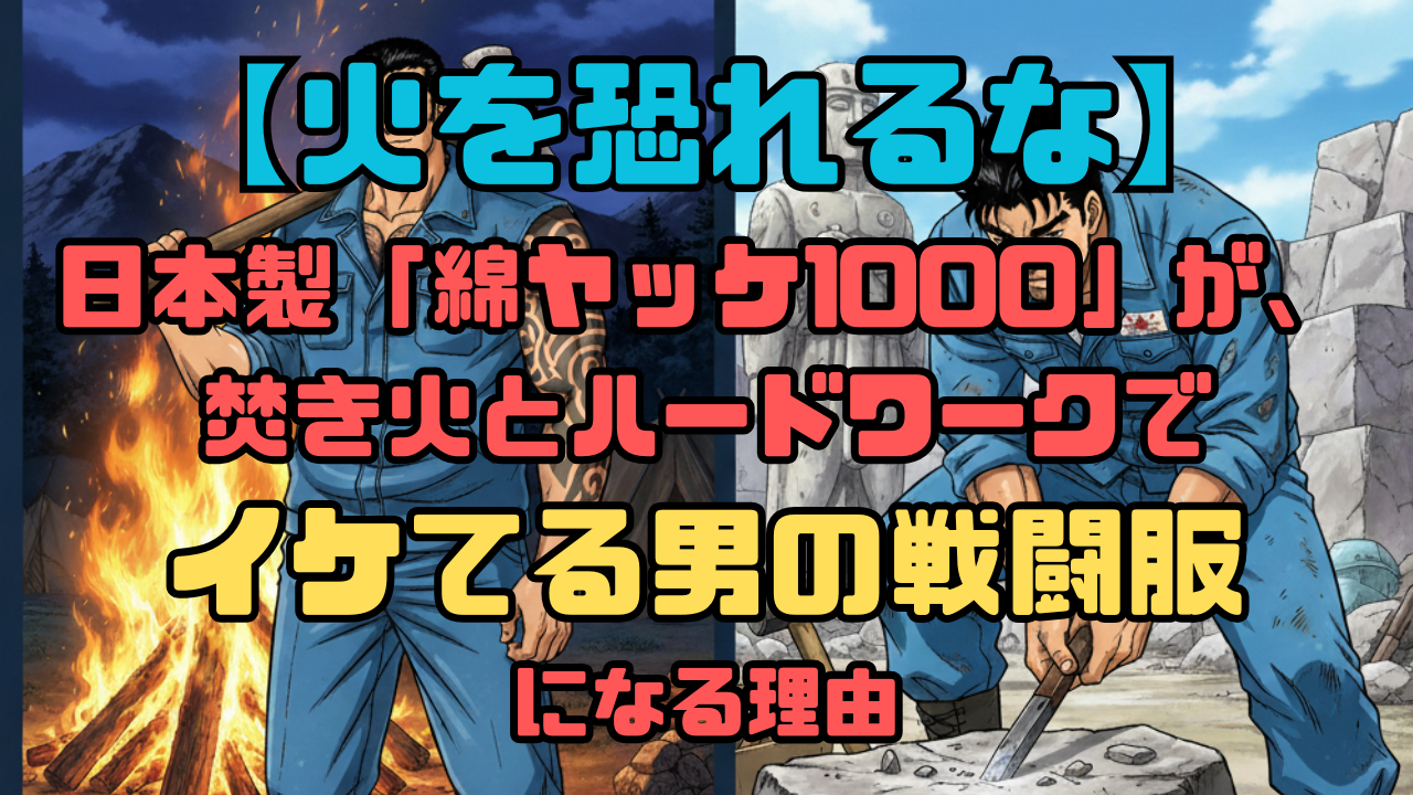 【火を恐れるな】日本製「綿ヤッケ1000」が、焚き火とハードワークで”イケてる男”の戦闘服になる理由