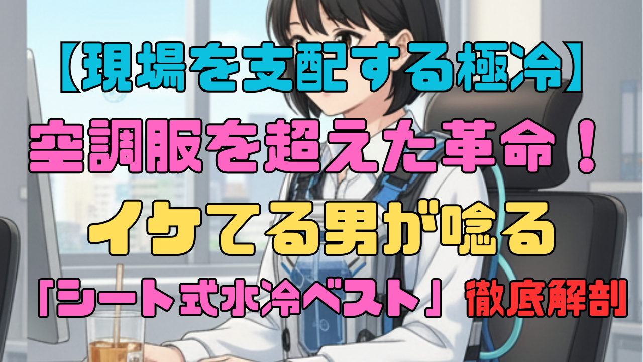 【現場を支配する極冷】空調服を超えた革命！イケてる男が唸る「シート式水冷ベスト」徹底解剖