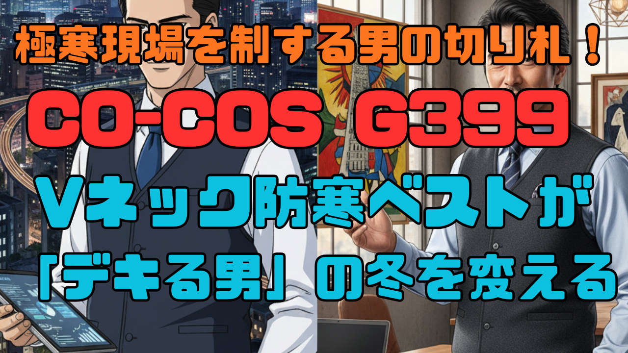 極寒現場を制する男の切り札！CO-COS G399 Vネック防寒ベストが「デキる男」の冬を変える