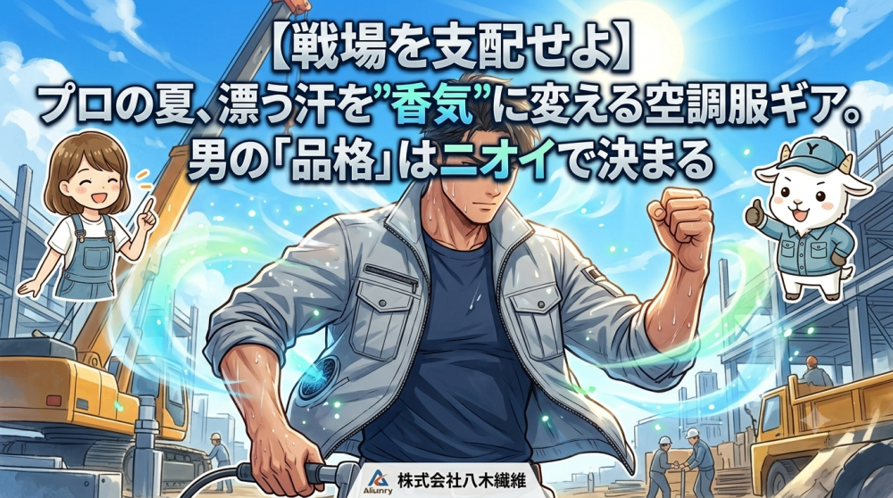 【戦場を支配せよ】プロの夏、漂う汗を香気に変える空調服ギア。男の「品格」はニオイで決まる