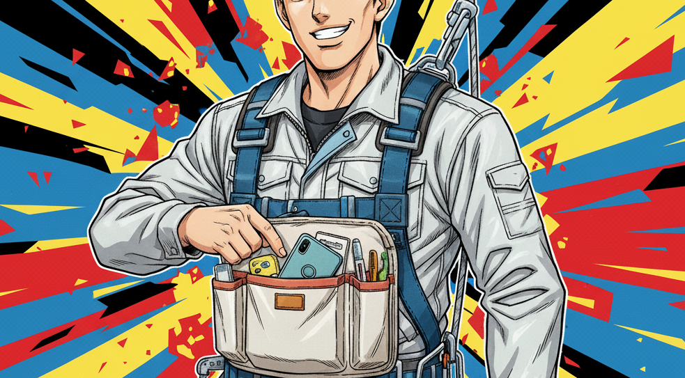 【現場の革命児】ハーネスを”着たまま使う”ポケット！イケてる男