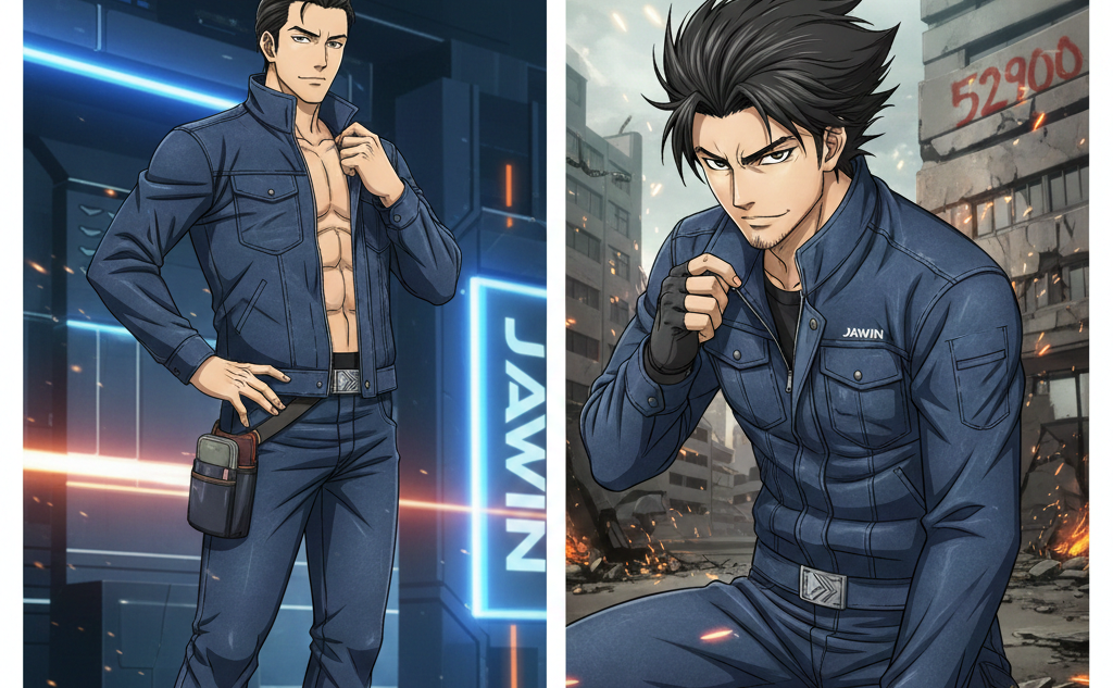 イケてる男の戦闘服！Jawin 52900 デニム作業服が実現した「細身×ノーストレス」の最強スタイル
