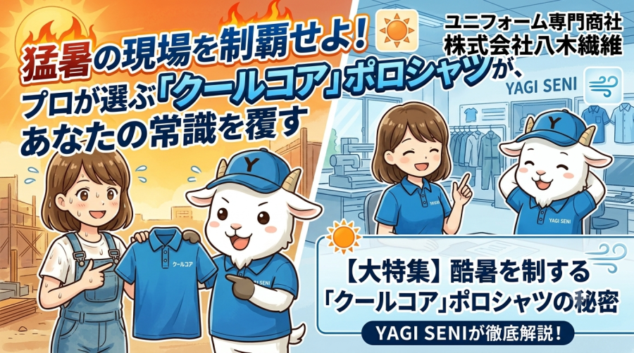 猛暑の現場を制覇せよ！プロが選ぶ「クールコア」ポロシャツが、あなたの常識を覆す