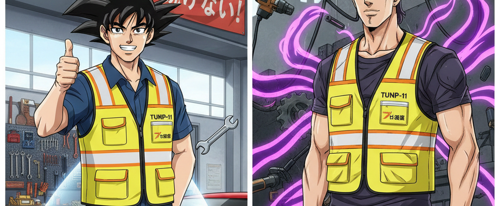 愛車を絶対に傷つけない！プロ仕様「TUNP-11」ショート安全ベスト