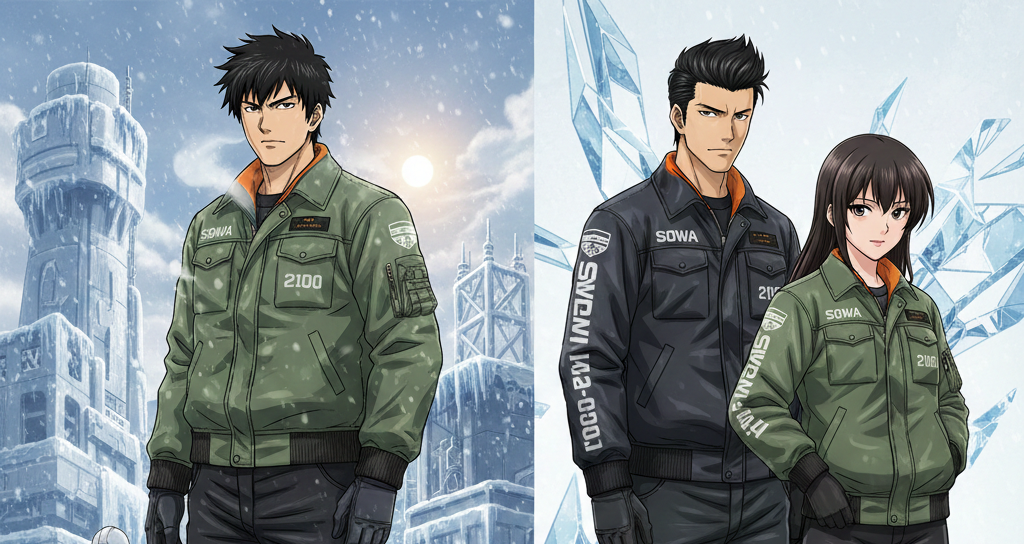 【極寒の現場を制圧】桑和「2100 MA-1」が描き出す、タフでクールな冬のユニフォーム哲学