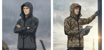 【脱・普通の雨合羽】男を上げる！おたふく手袋『フーバー201』の洗練アノラックは最強の現場服