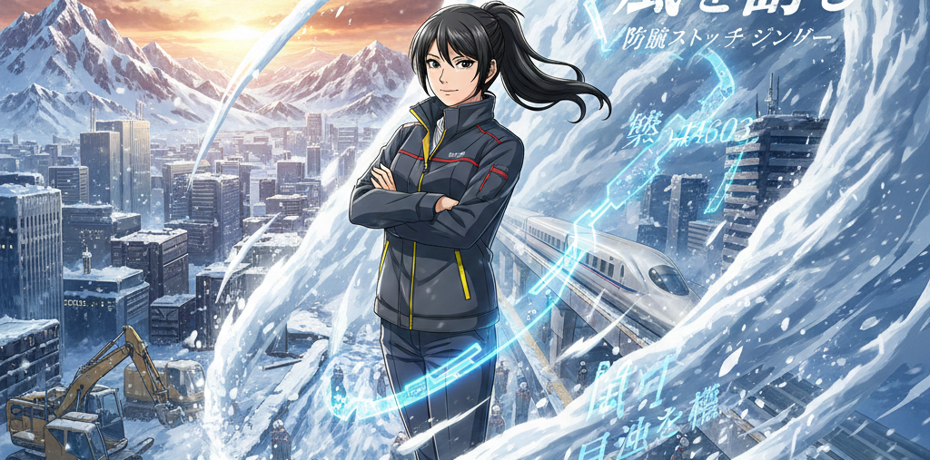 【風を断ち、自由を纏う】極寒の現場を熱くする「桑和 44603」防風ストレッチジャンパーの衝撃