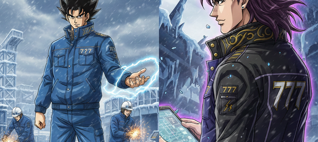 極寒の現場を支配する！ 7777ドカジャンが持つ「静電気制御」の絶対的安全性