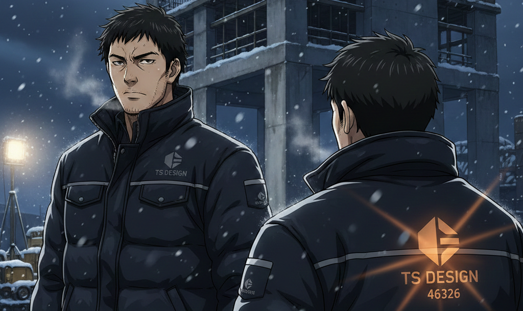 【冬の現場を支配する】TS DESIGNが放つ次世代ドカジャン。男の背中を暖める「漆黒の重厚感」46326の実力