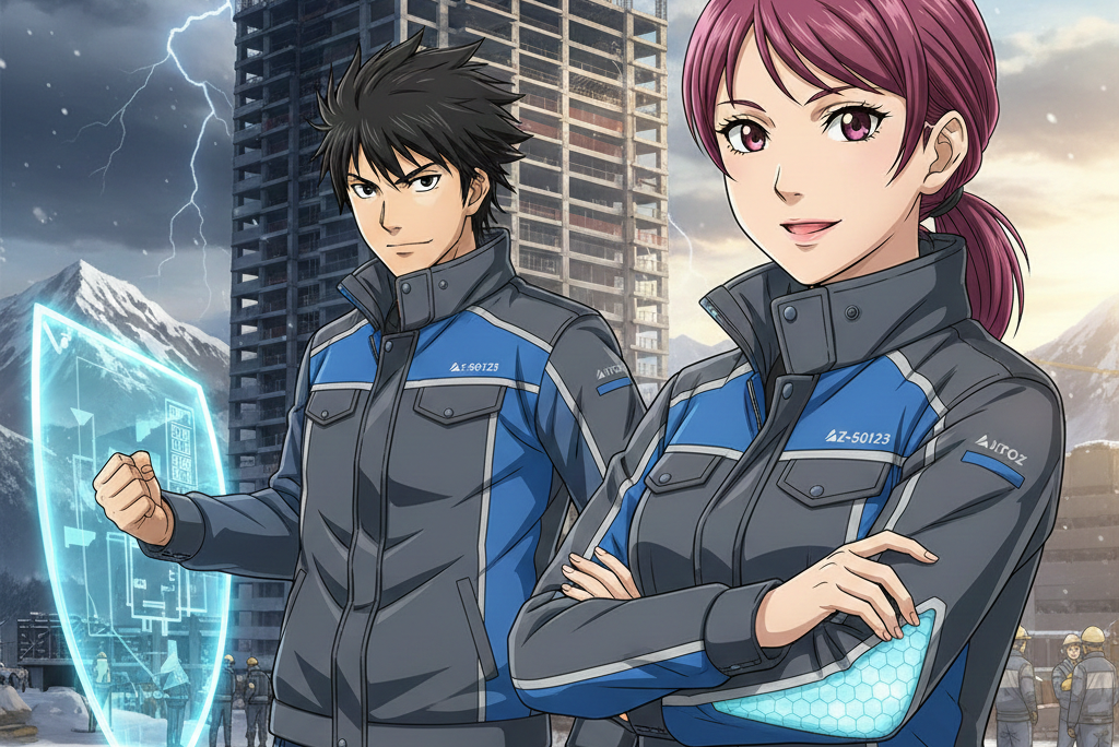 【常識を脱ぎ捨てろ】腕が死なない、ガシガシ使える「次世代ハイブリッド防寒」アイトスAZ-50123が現場を制す