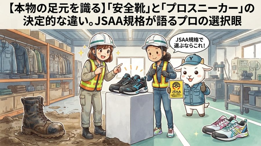 【本物の足元を識る】「安全靴」と「プロスニーカー」の決定的な違い。JSAA規格が語るプロの選択眼