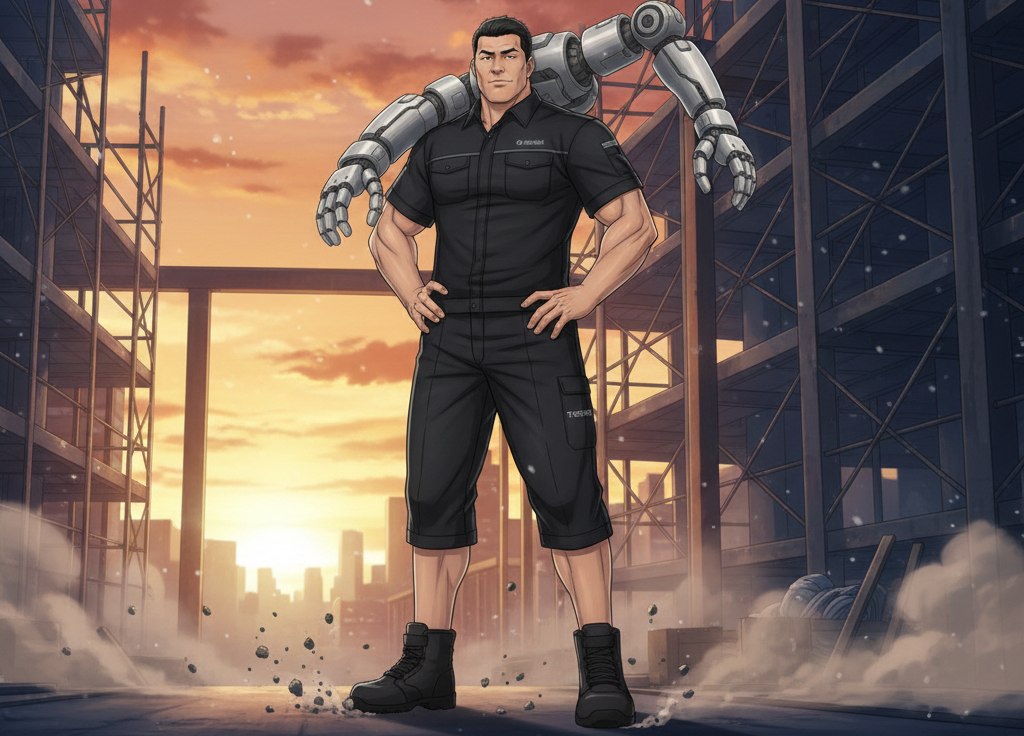 【漆黒の衝撃】イケてる男性が唸る！TSデザイン「ブラックニッカーズ 5036」が夏の現場を支配する理由