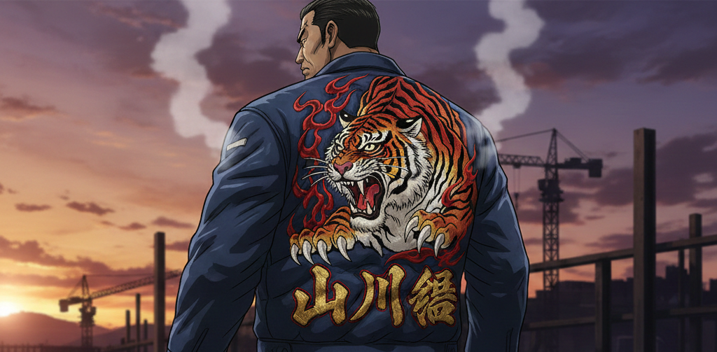 【漢の背中で語れ】巨大刺繍で圧倒するドカジャンカスタマイズ！山川組仕様に宿るプロの矜持