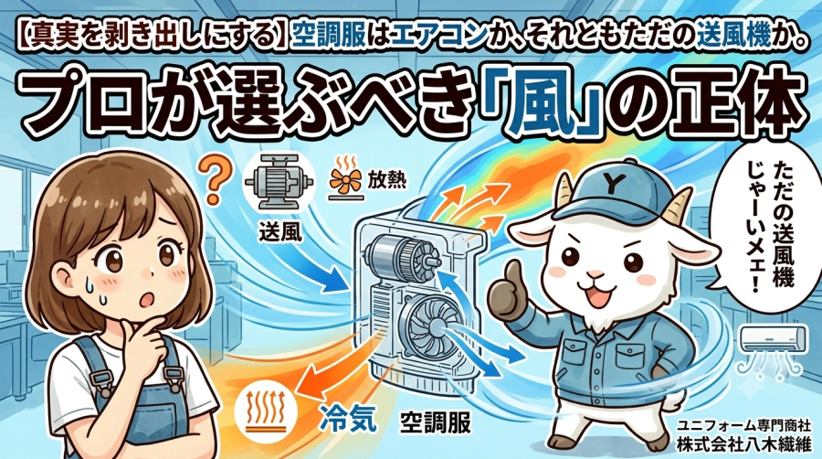 【真実を剥き出しにする】空調服はエアコンか、それともただの送風機か。プロが選ぶべき「風」の正体