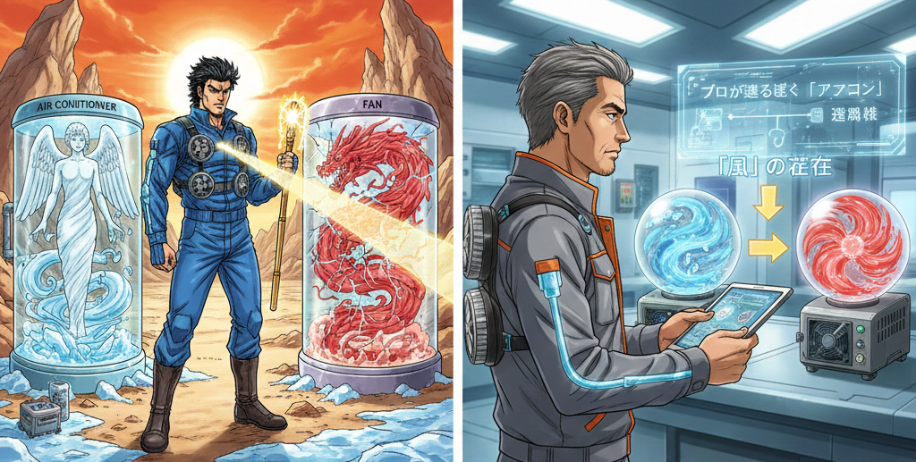 【真実を剥き出しにする】空調服はエアコンか、それともただの送風機か。プロが選ぶべき「風」の正体