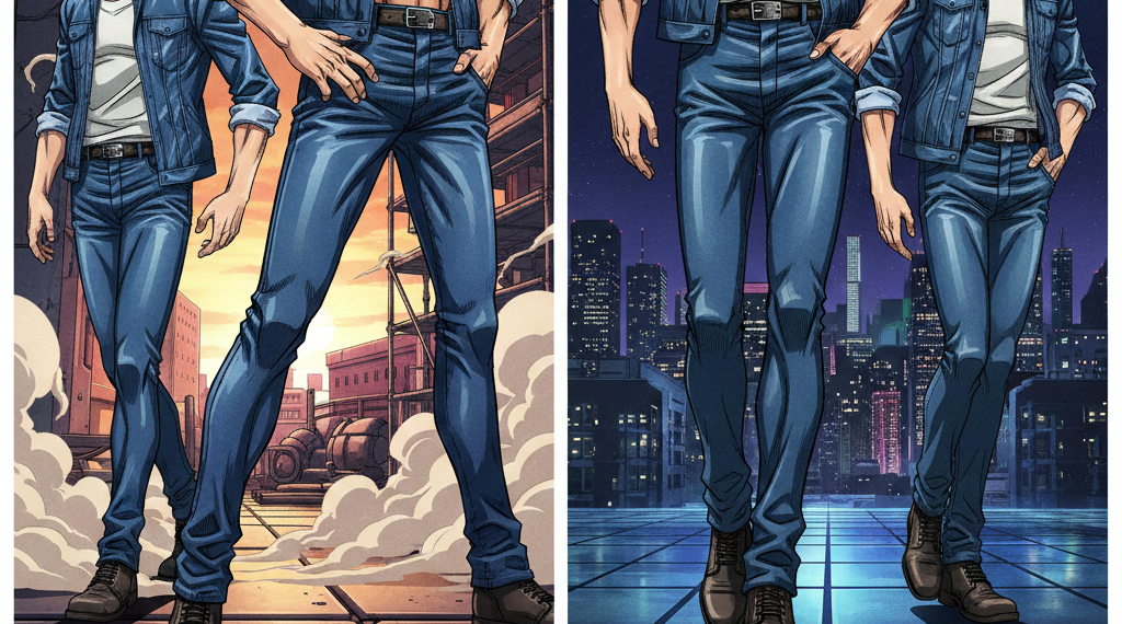 【脚線美で現場を制す】Jawin 52902が放つ圧倒的な色気。超スリムデニムが男の格を底上げする