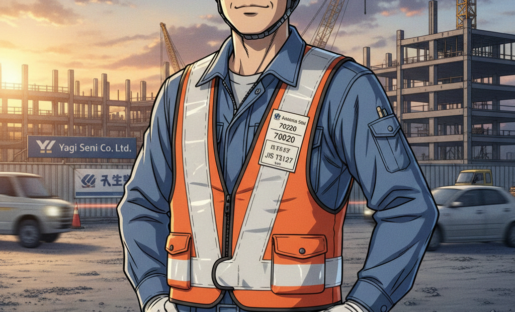 JIS T8127適合！旭蝶繊維「70020」高視認安全ベストが現場の安全を変える理由