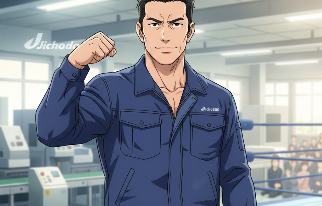 【Jichodo 40100 レビュー】究極のシンプル美。自重堂のロングセラー作業服「40100ブルゾン」が選ばれ続ける理由