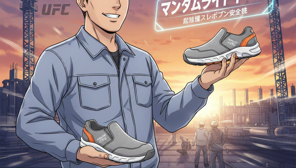 【丸五#790】2000円台で買える！超軽量スリッポン安全靴「マンダムライトイージー」が現場を変える
