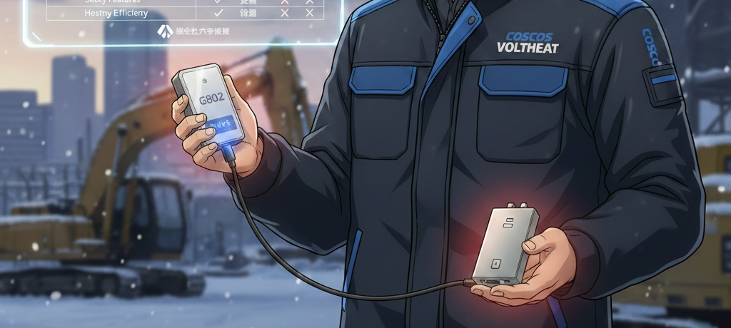 【冬の現場革命】コーコス「ボルトヒート」専用バッテリーG802を徹底解説！モバイルバッテリーとの違いと選び方