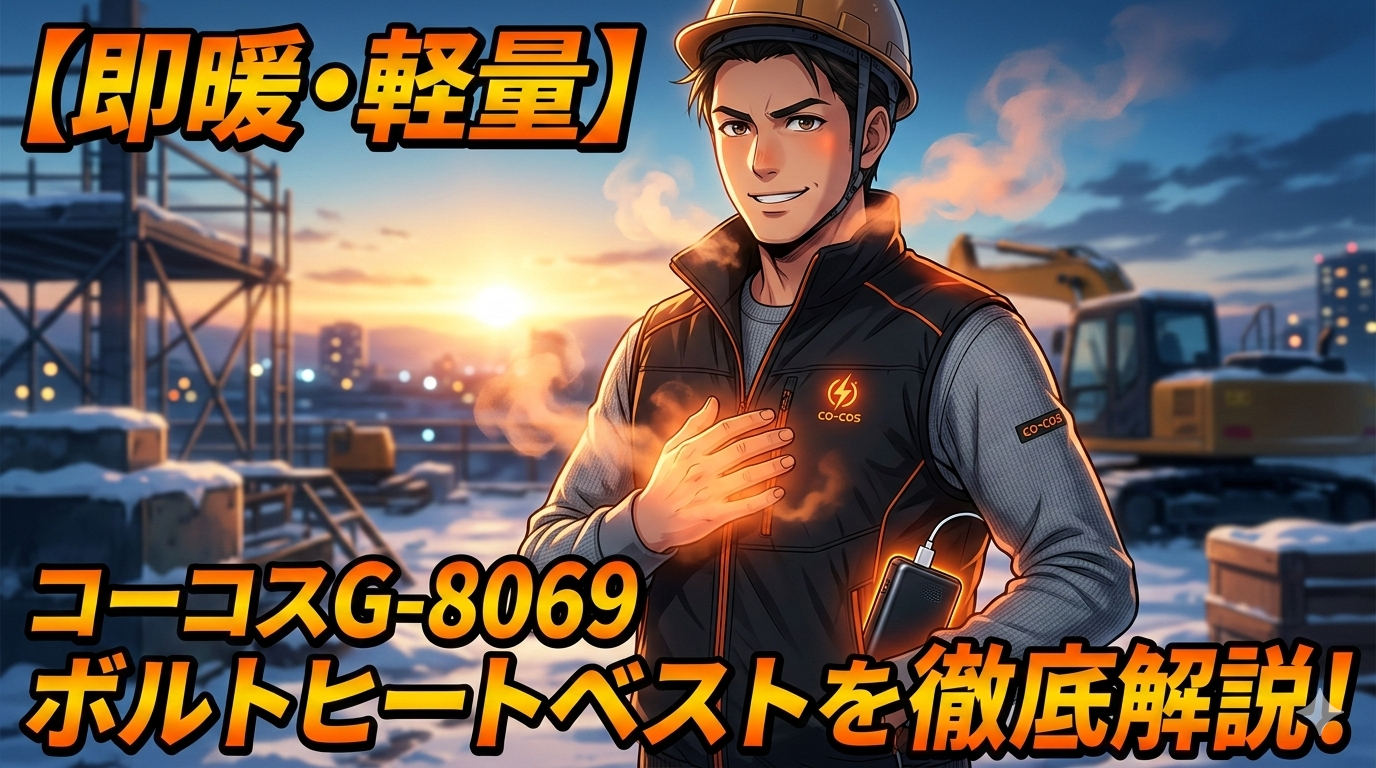 【即暖・軽量】コーコスG-8069ボルトヒートベストを徹底解説！プロが選ぶ次世代の防寒対策