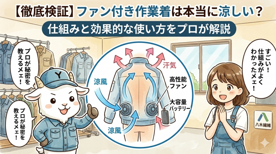 【徹底検証】ファン付き作業着は本当に涼しい？仕組みと効果的な使い方をプロが解説